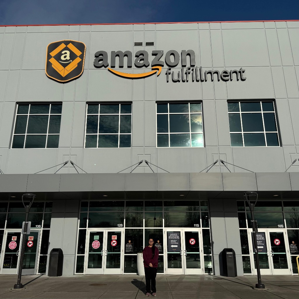 Mini Yadav at Amazon Fulfillment Center